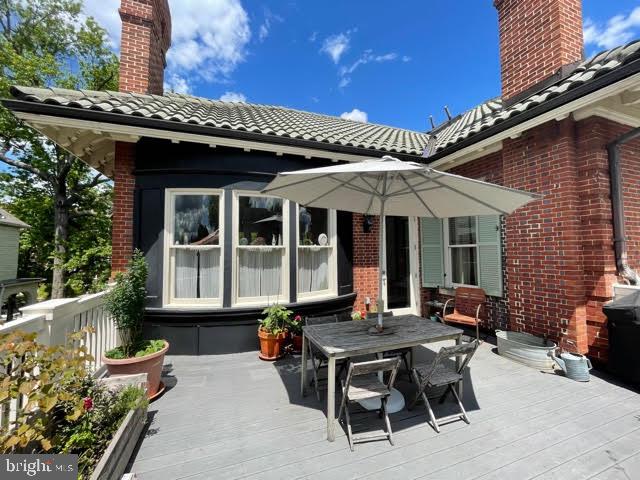 3324 18th Street Northwest, Unit 9 Washington, DC 20010 - Photo 23 of 44 a view of a patio with table and chairs potted plants