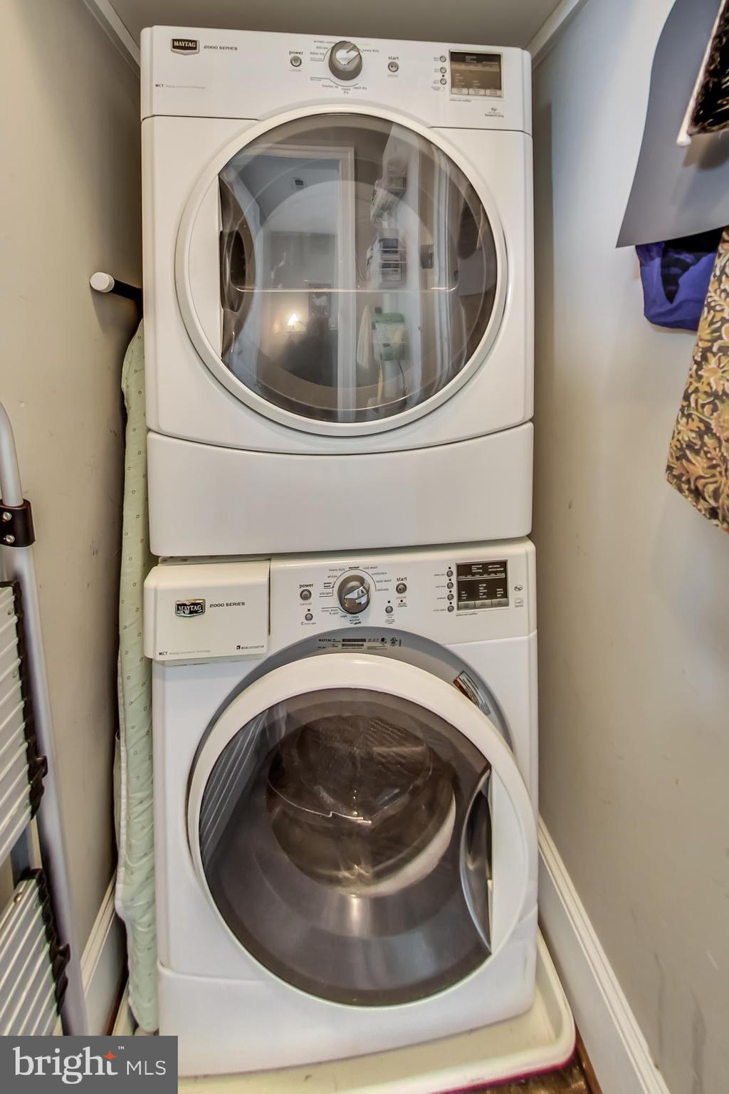 3324 18th Street Northwest, Unit 9 Washington, DC 20010 - Photo 29 of 44 a utility room with dryer and washer