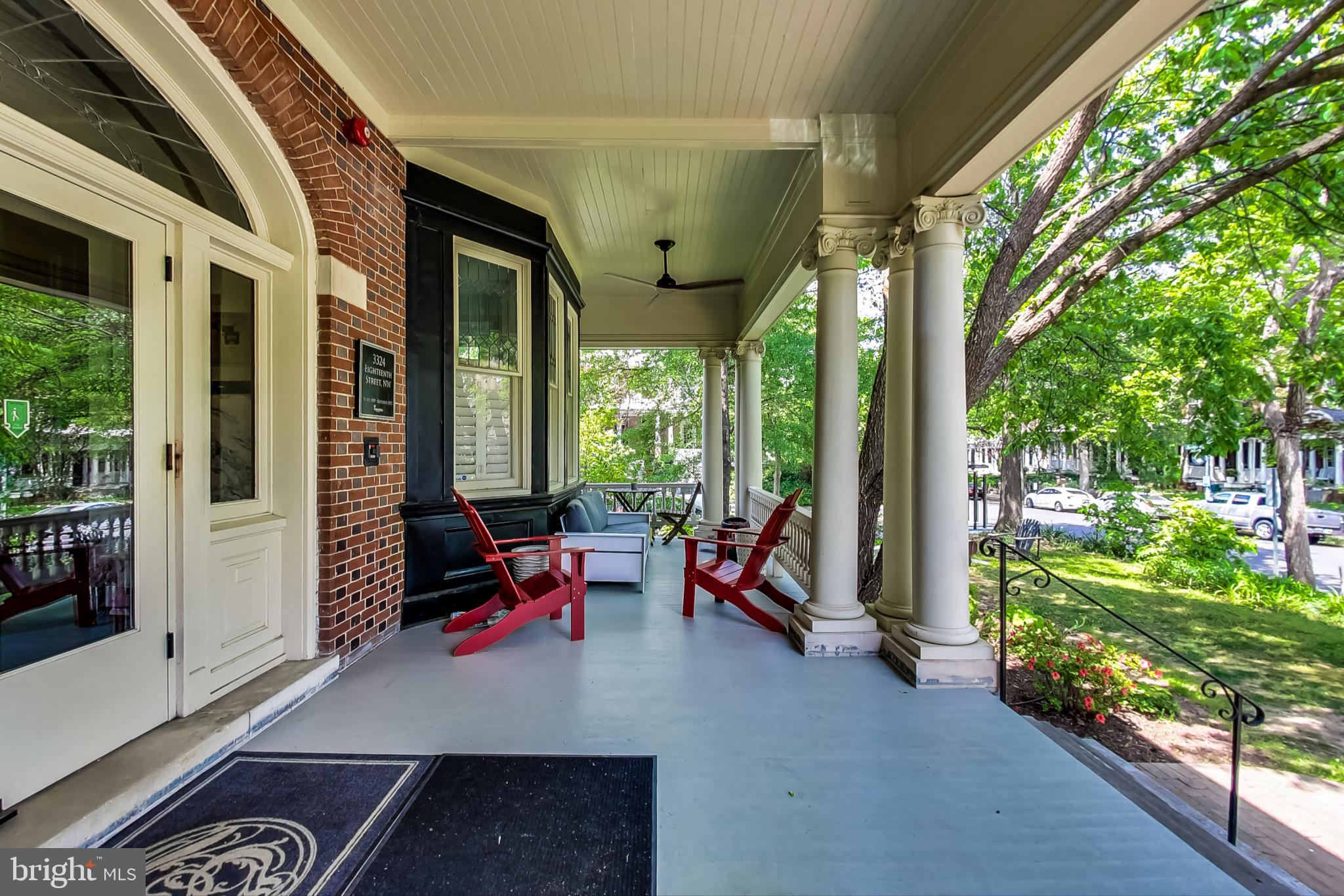 3324 18th Street Northwest, Unit 9 Washington, DC 20010 - Photo 6 of 44 a living room with patio furniture and garden view