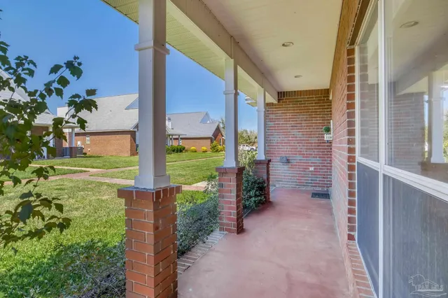 a view of an entrance to house