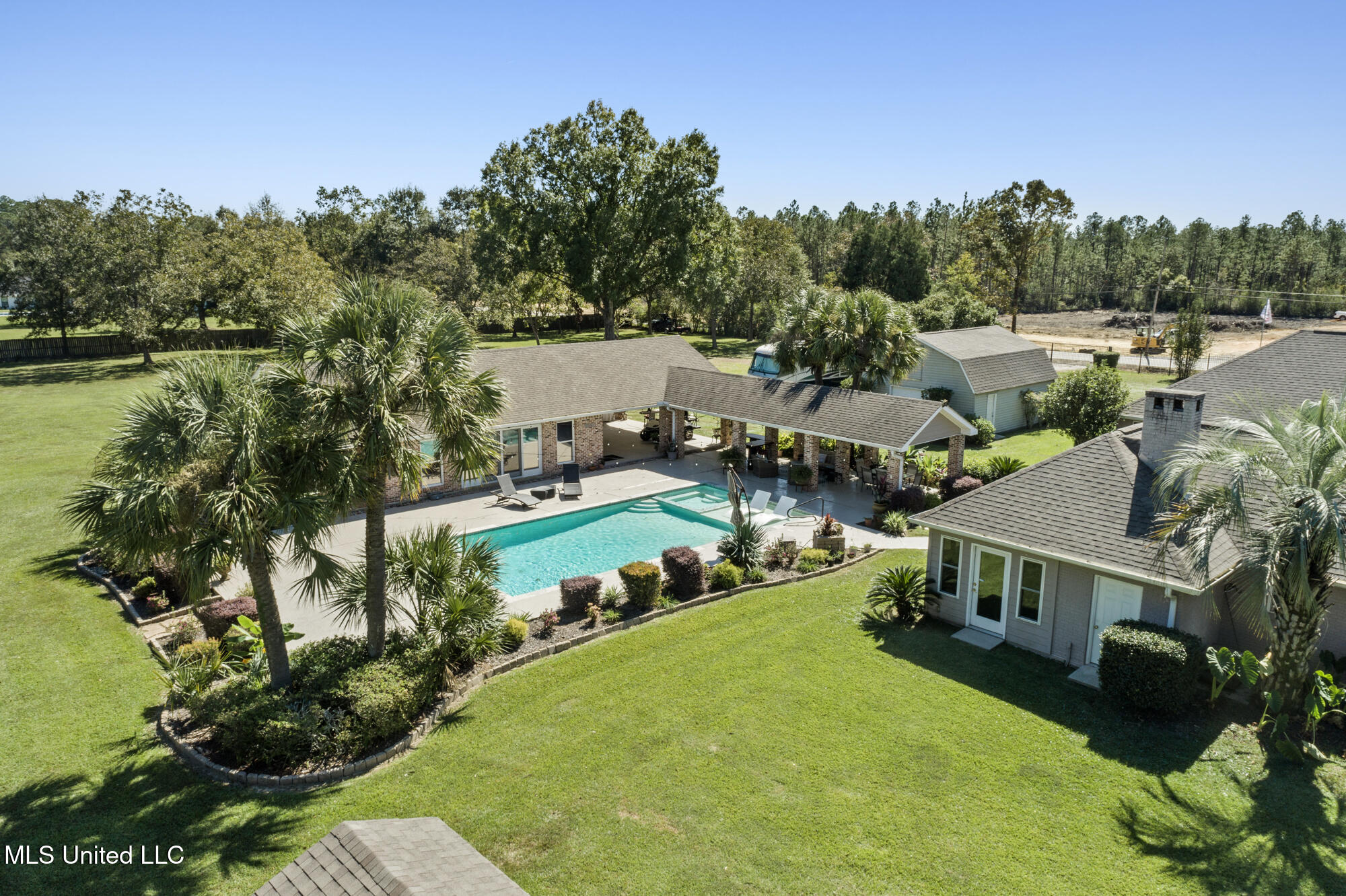 Grand estate with multiple living areas