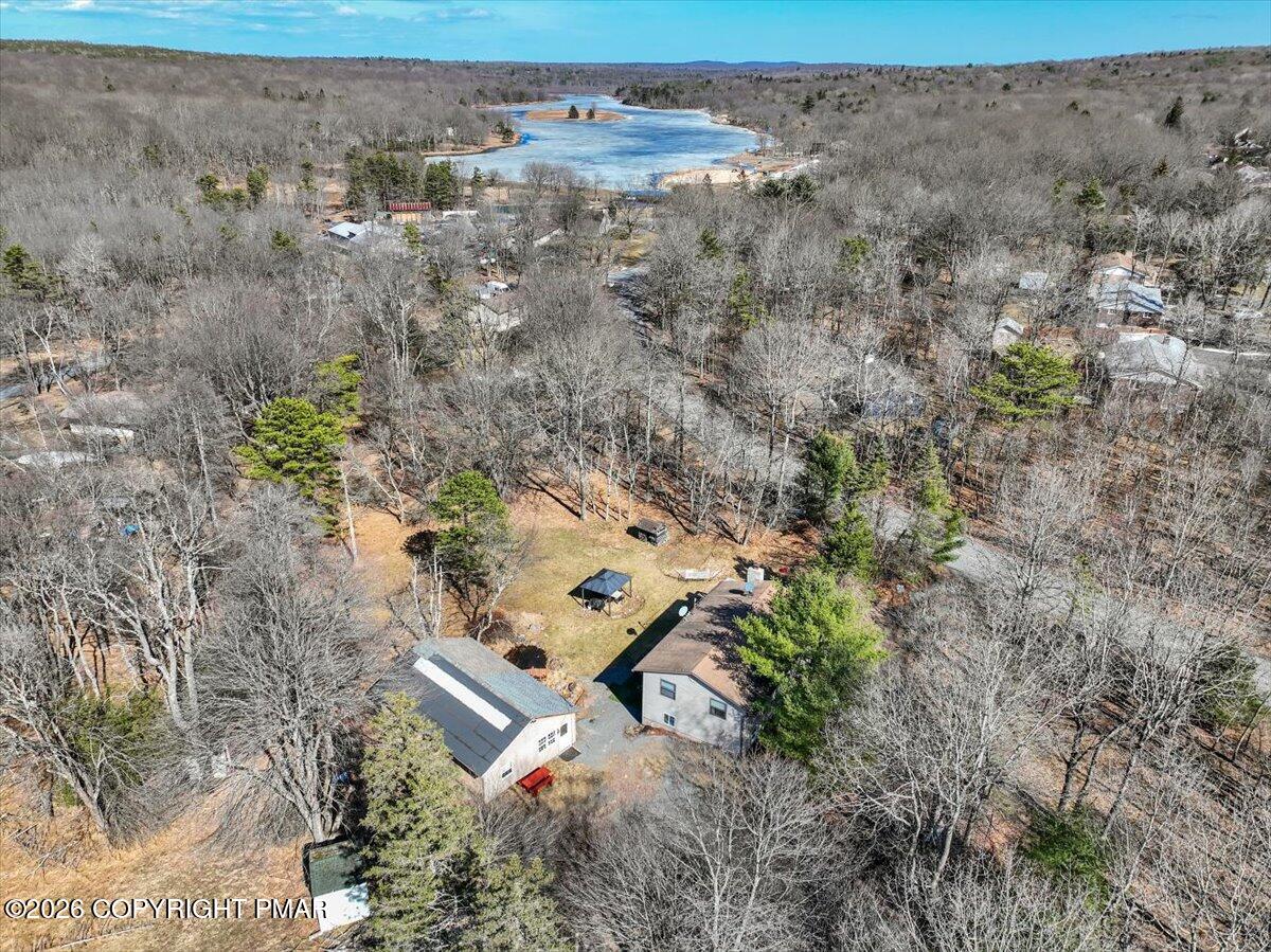 65 Highridge Road Albrightsville, PA 18210 - Photo 53 of 60 an aerial view of a house with a yard