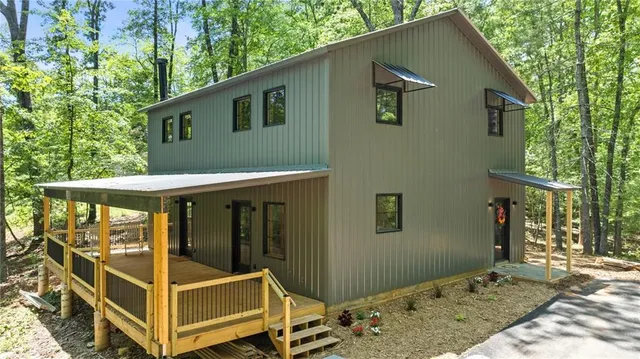 a view of outdoor space and deck