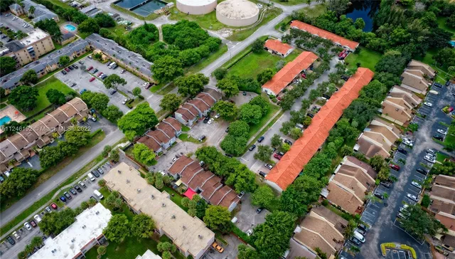 an aerial view of multiple house