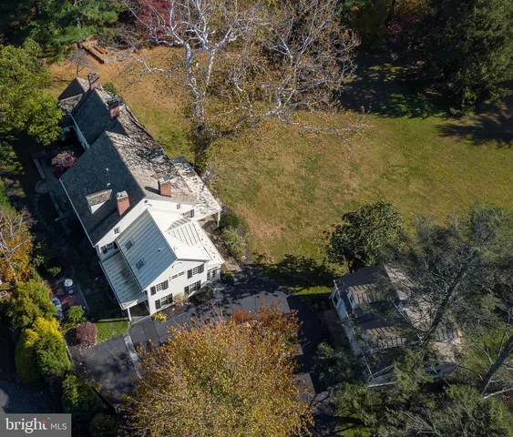 a view of a building with a big yard