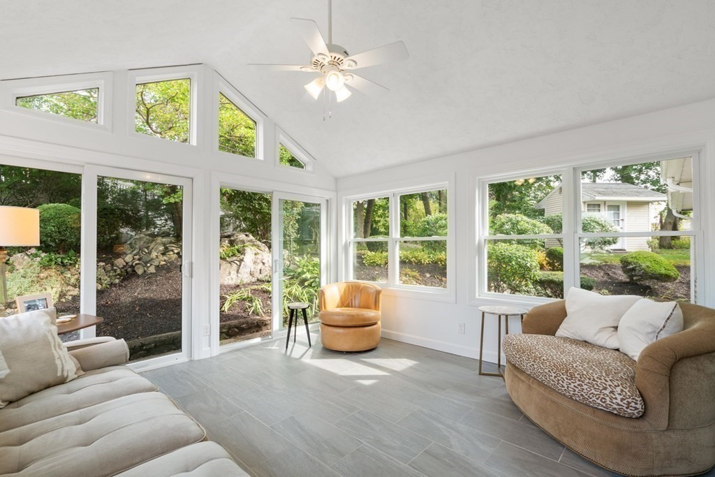 4 Rayner Circle Stoneham, MA 02180 - Photo 9 of 27 a living room with furniture and a large window