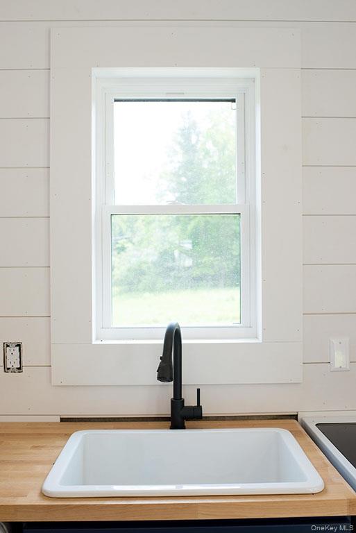 1132 Old Rte 17 Harris, NY 12742 - Photo 15 of 26 Kitchen view of wooden counters and a sink