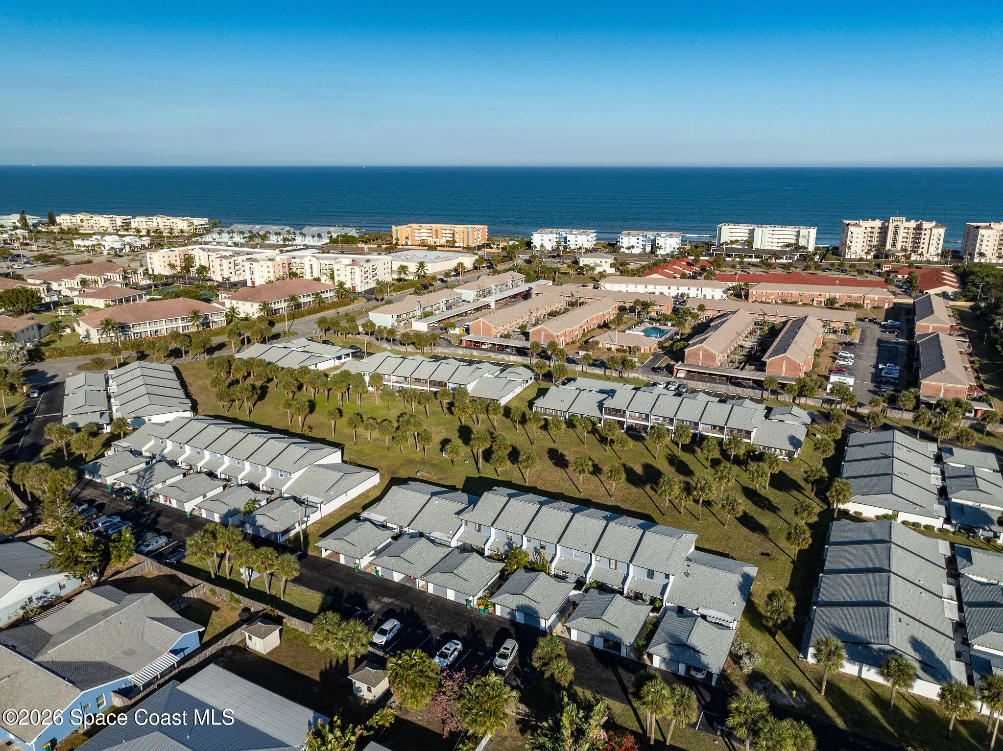 720 Palm Springs Circle Indian Harbour Beach, FL 32937 - Photo 56 of 57 an aerial view of multiple house