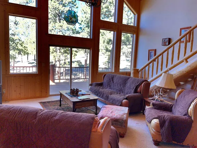 a bedroom with a bed window and a potted plant