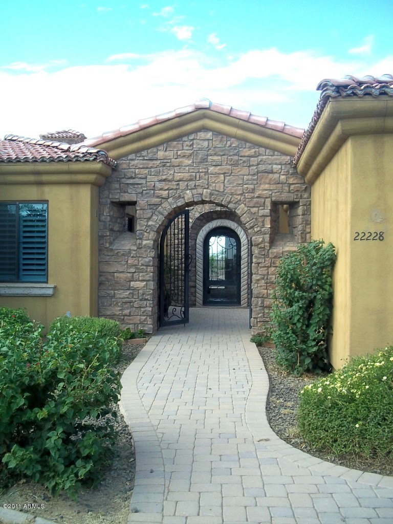 22228 East Alyssa Road Queen Creek, AZ 85142 - Photo 3 of 41 Front of home w/pavers