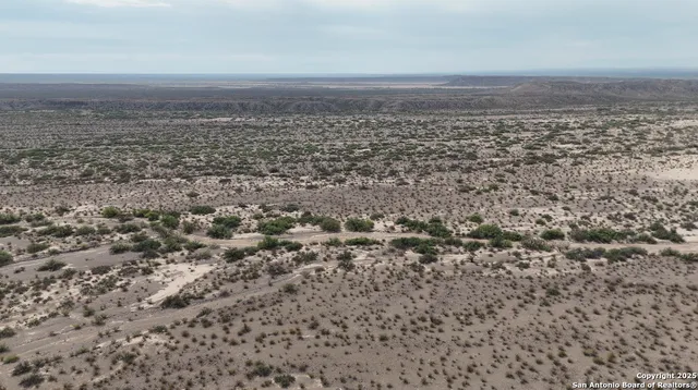 a view of a dry yard with wooden floor and fence