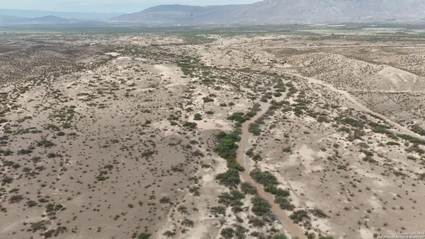 a view of a dry yard with wooden floor
