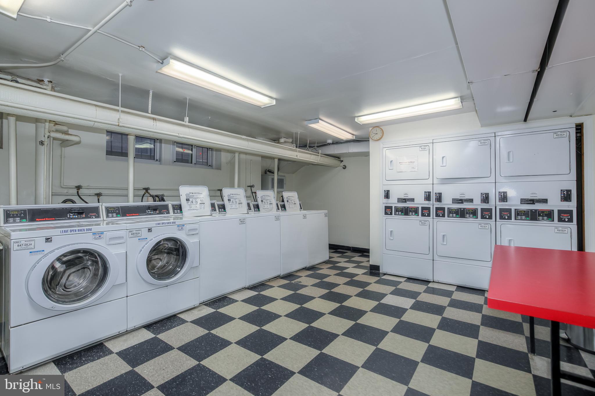 1954 Columbia Road Northwest, Unit 201 Washington, DC 20009 - Photo 39 of 41 Modern common laundry room in basement