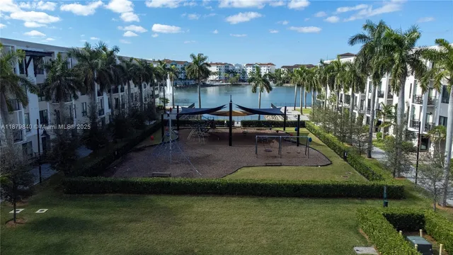 an aerial view of multiple houses