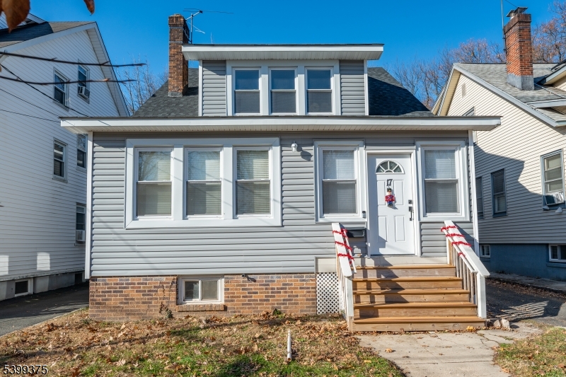 a front view of a house
