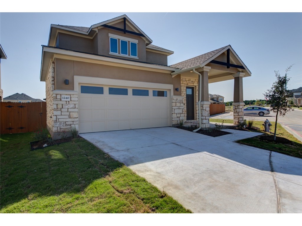 1240 Summerbrooke Lane Leander, TX 78641 - Photo 1 of 1 a house view with a garden space
