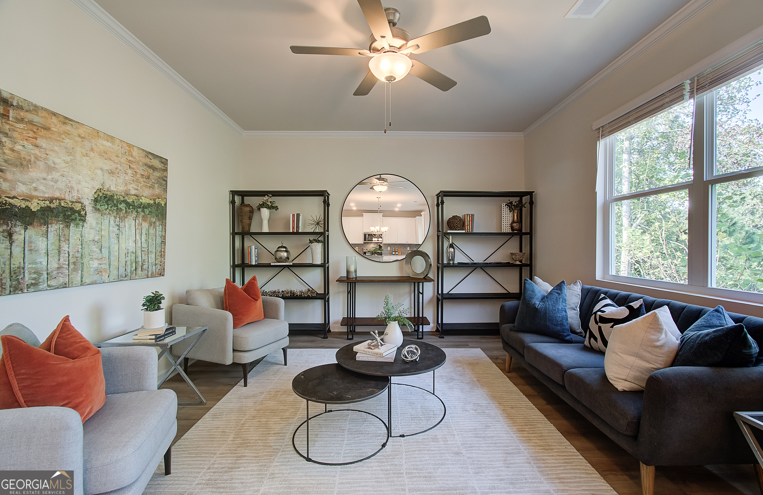 4581 Ajo Walk, Unit HOMESITE 22 Atlanta, GA 30331 - Photo 4 of 18 a living room with furniture fireplace and a large window