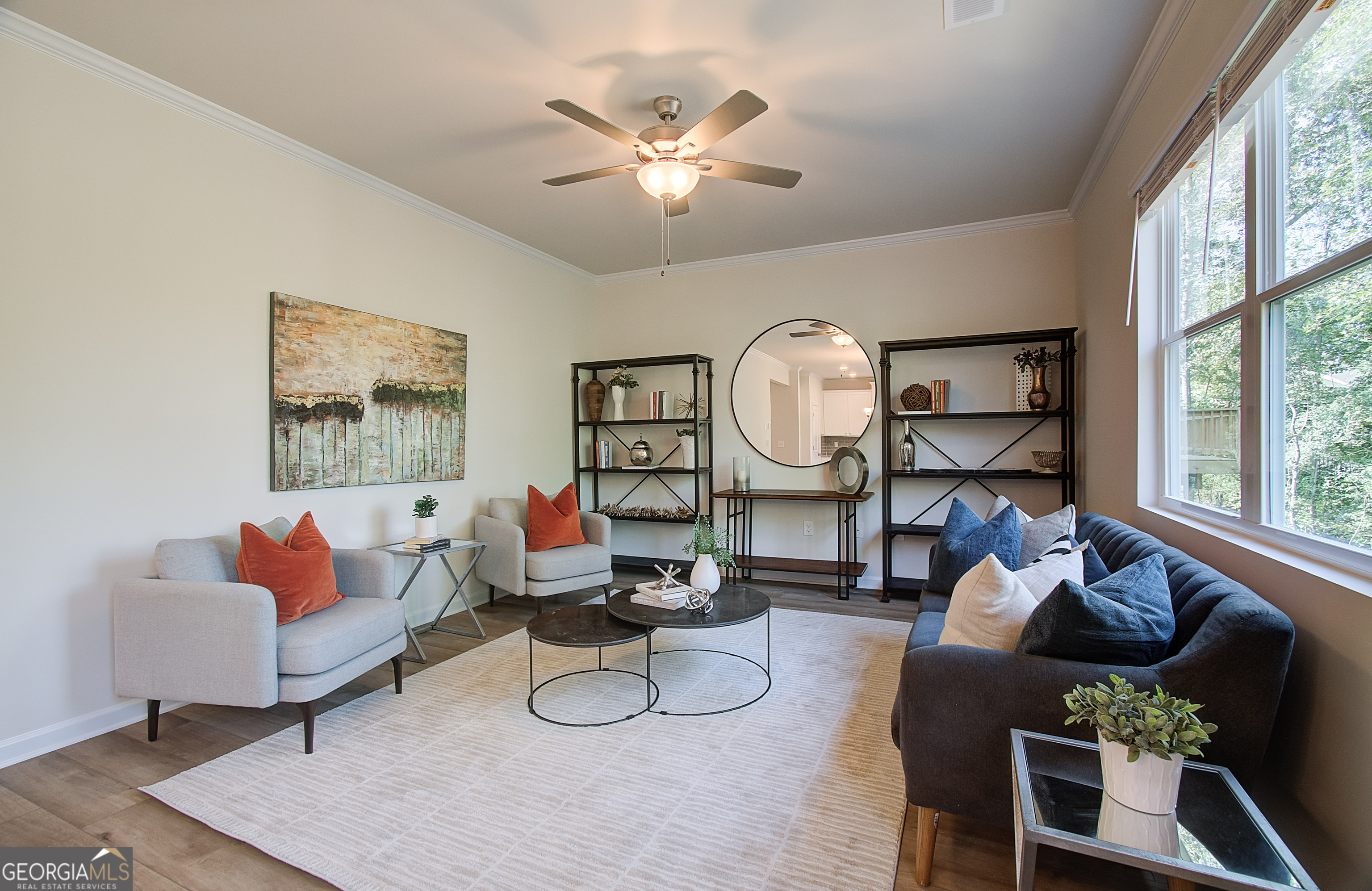 4581 Ajo Walk, Unit HOMESITE 22 Atlanta, GA 30331 - Photo 6 of 18 a living room with furniture and a large window