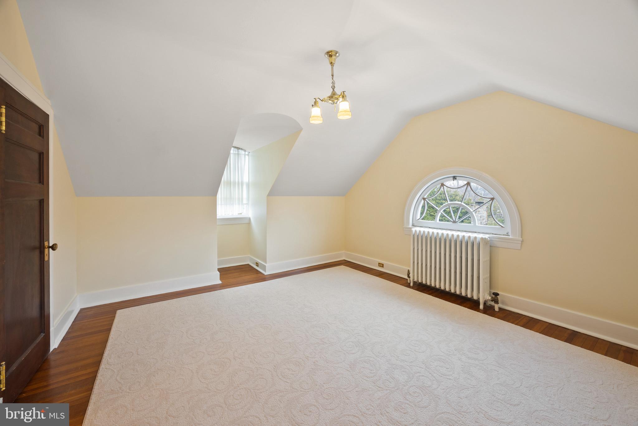 4102 Greenway Baltimore, MD 21218 - Photo 38 of 92 Third Floor Bedroom with charming arched window