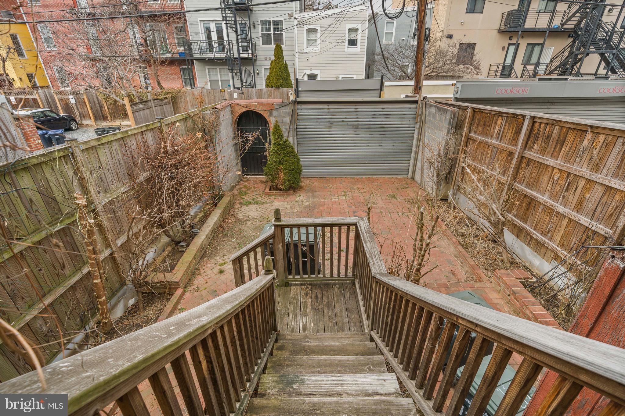 1920 11th Street Northwest Washington, DC 20001 - Photo 50 of 55 a view of balcony with wooden floor and fence
