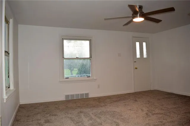 a view of hallway with window