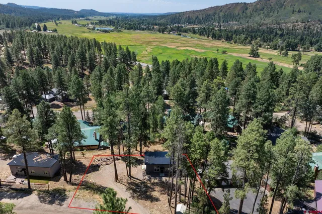 a view of a city with mountain