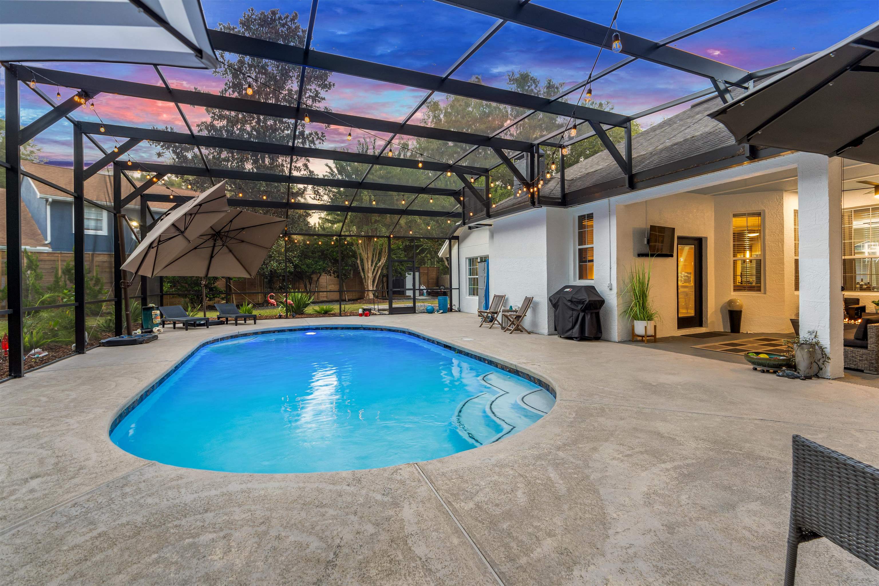 a view of indoor pool