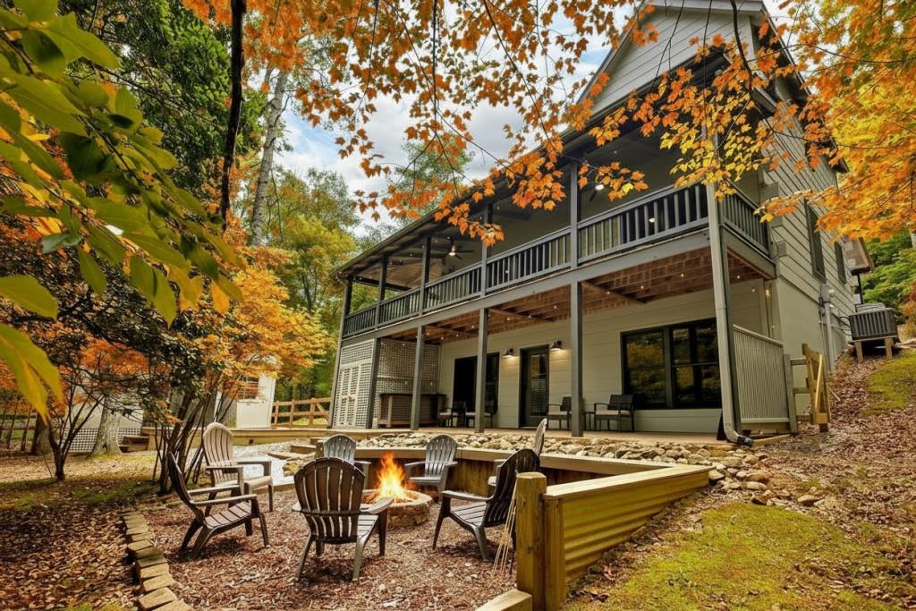 100 Black Oaks Road Cherry Log, GA 30522 - Photo 1 of 1 a view of a house with backyard porch and sitting area