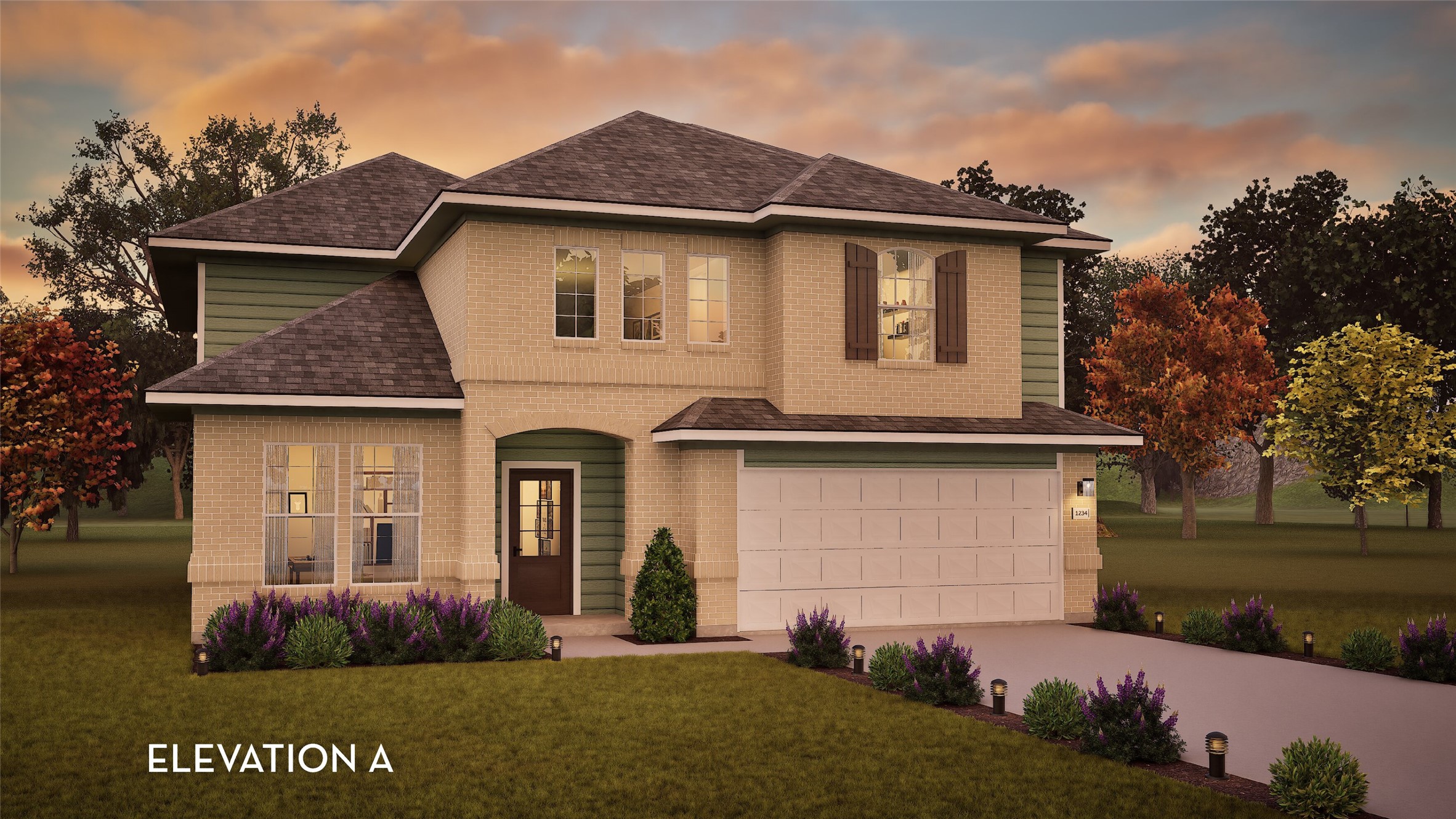 7906 Jasper Mdws Way Angleton, TX 77515 - Photo 1 of 18 a front view of a house with a garden