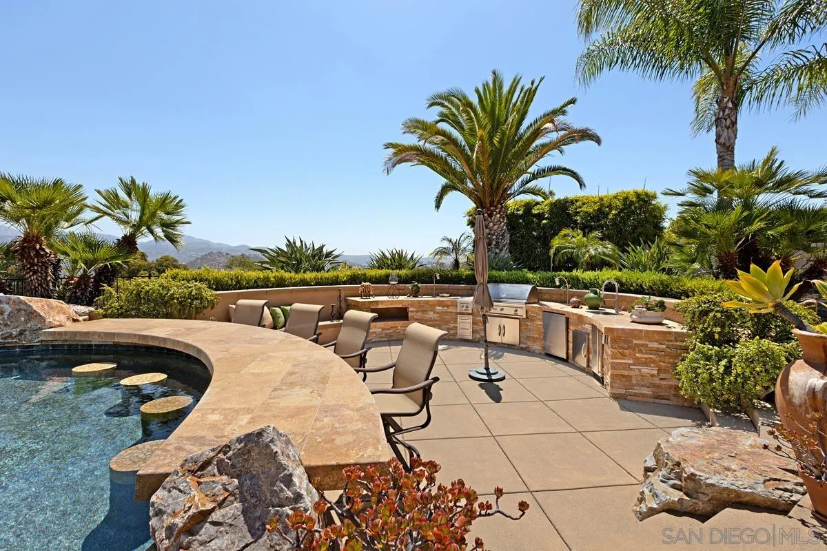 14258 Palisades Drive Poway, CA 92064 - Photo 34 of 40 a view of swimming pool with outdoor seating and plants