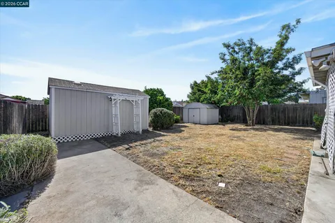 a backyard of a house