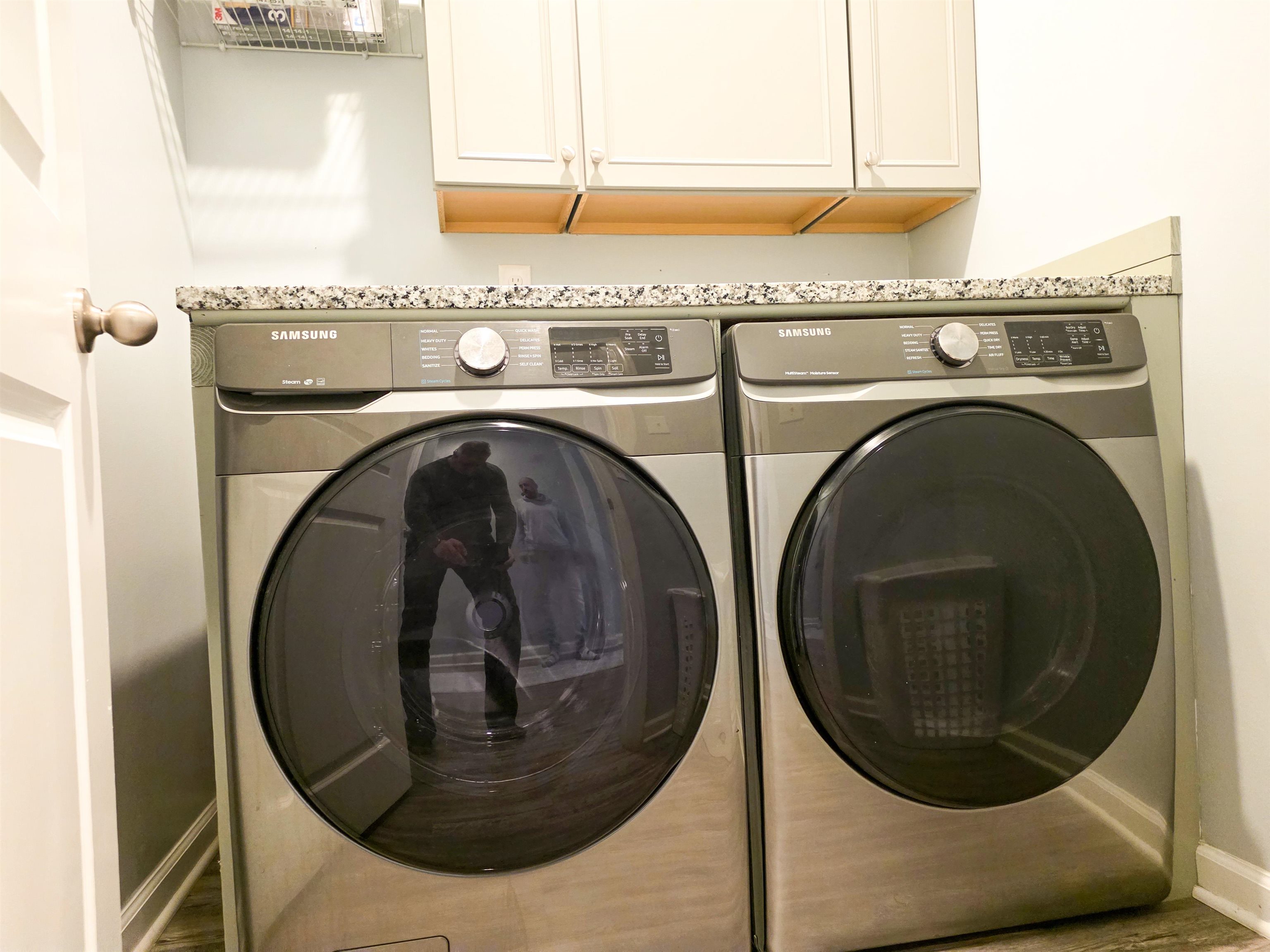 212 Legends Drive Myrtle Beach, SC 29579 - Photo 13 of 18 Laundry room with washing machine and clothes dryer and cabinet space