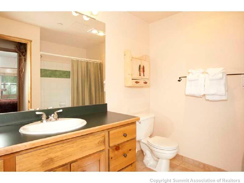 195 River Run Road, Unit 8045 Keystone, CO 80435 - Photo 11 of 15 a bathroom with a sink a toilet and mirror