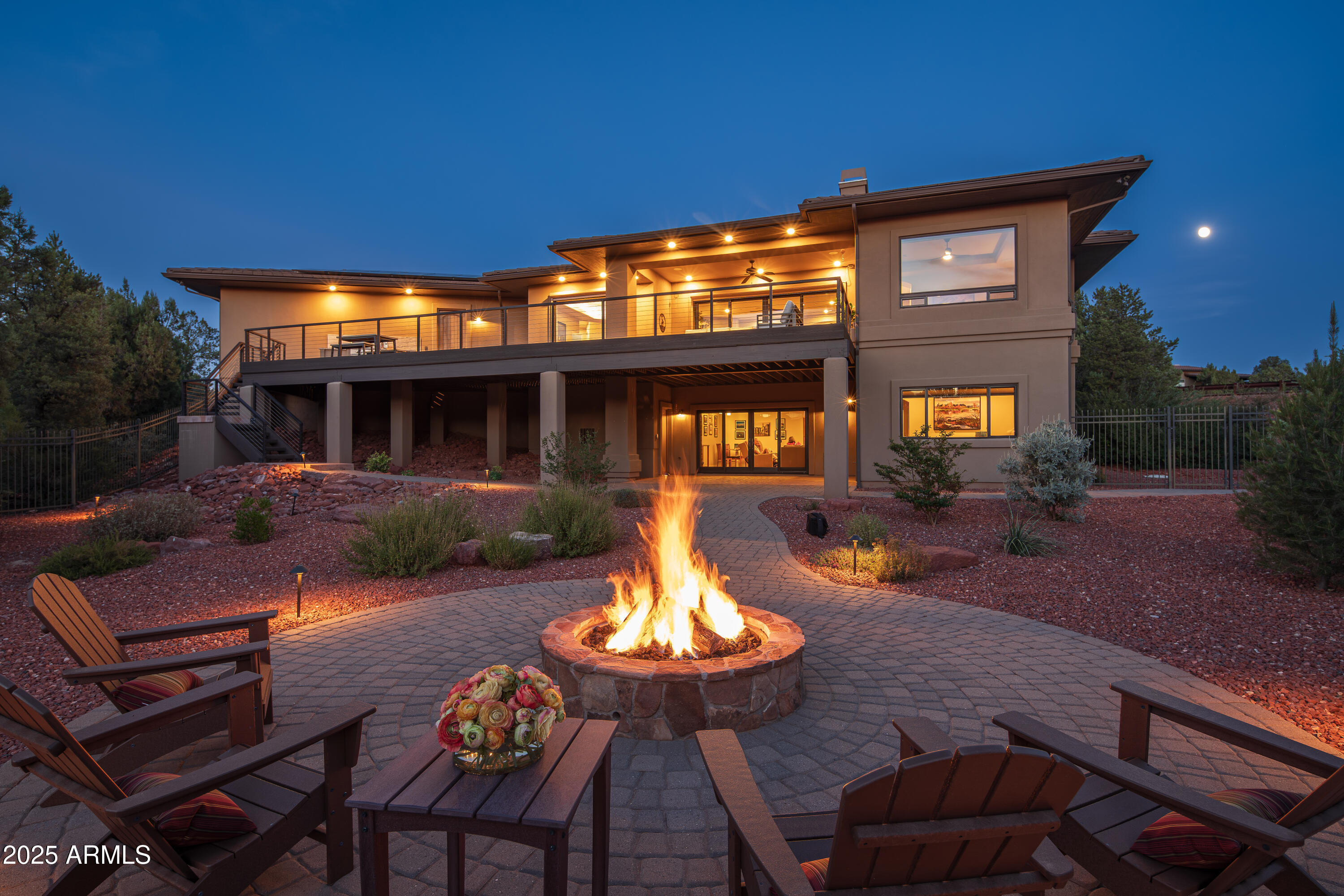 150 Rimstone Circle Sedona, AZ 86336 - Photo 2 of 38 STARGAZING BY THE FIREPIT