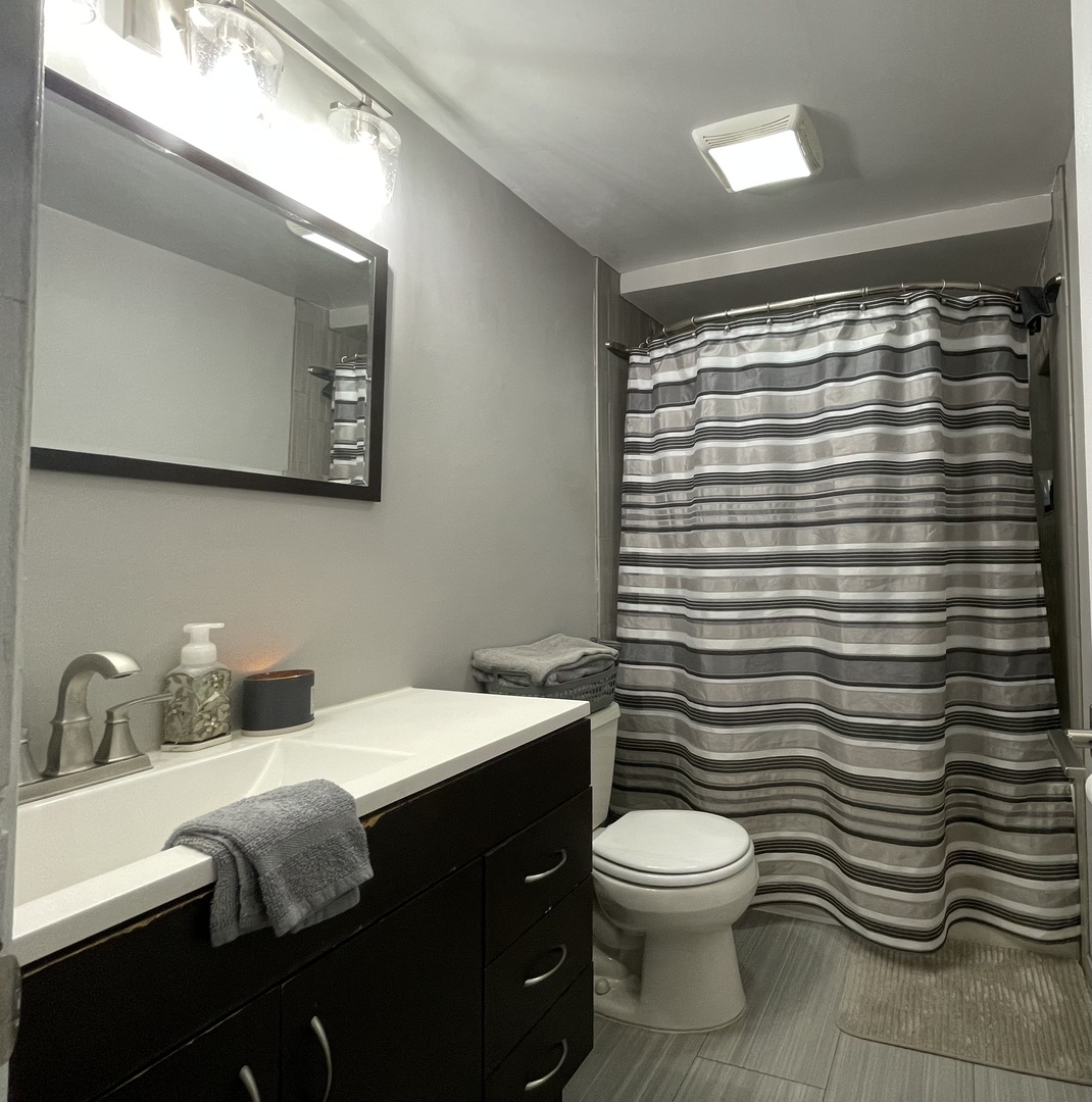 1455 Elder Drive Aurora, IL 60506 - Photo 14 of 19 a bathroom with a toilet a sink and mirror