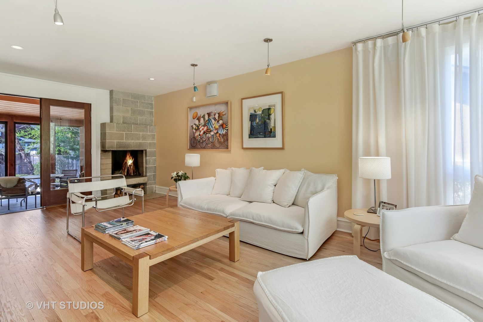 2234 Forestview Road Evanston, IL 60201 - Photo 6 of 76 a living room with furniture and a fireplace