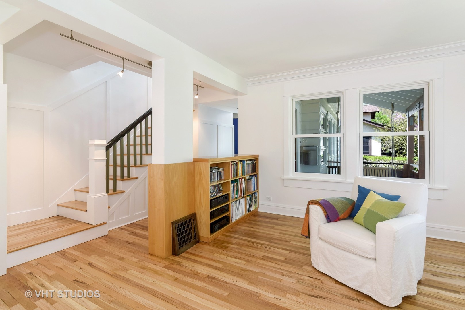 2234 Forestview Road Evanston, IL 60201 - Photo 75 of 76 a living room with furniture and a wooden floor