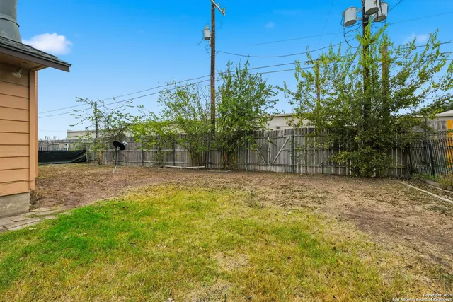 a backyard of a house