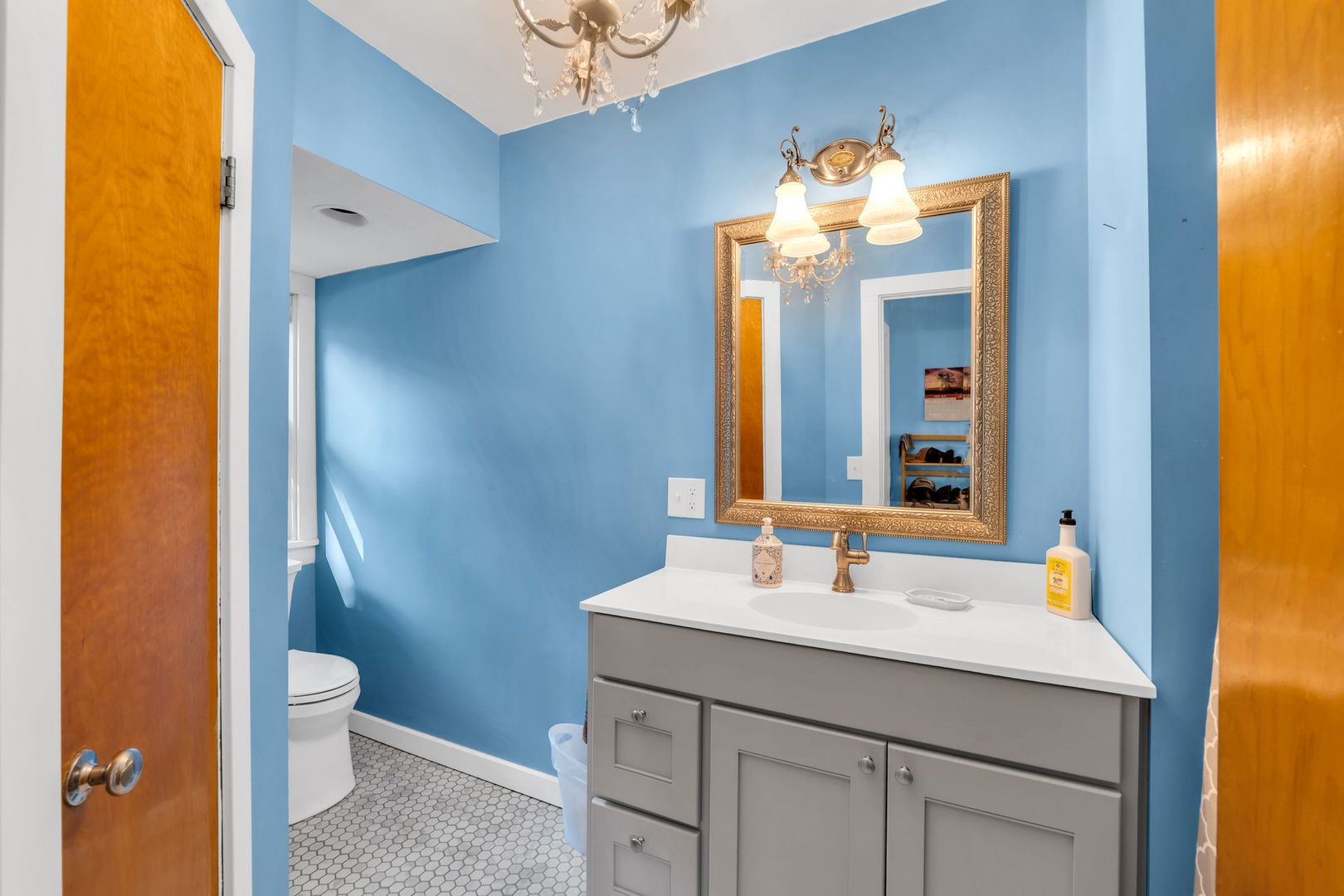 4018 Pitzen Road Johnsburg, IL 60051 - Photo 15 of 47 a bathroom with a sink and a mirror