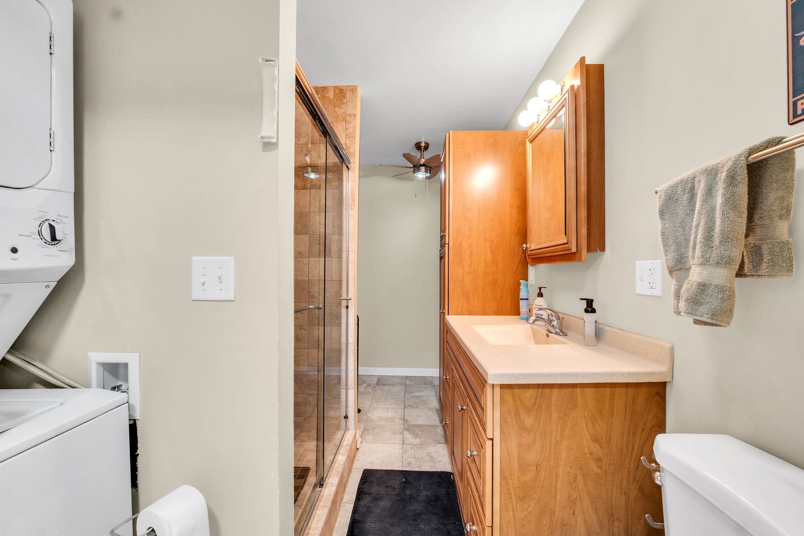 4018 Pitzen Road Johnsburg, IL 60051 - Photo 30 of 47 a bathroom with a sink toilet and shower