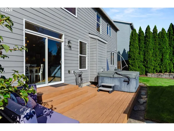 a outdoor living space with furniture and garden view