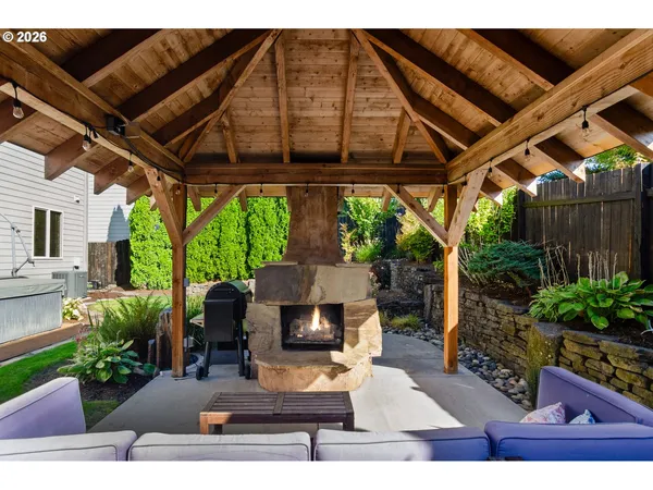 a outdoor space with patio lots of furniture