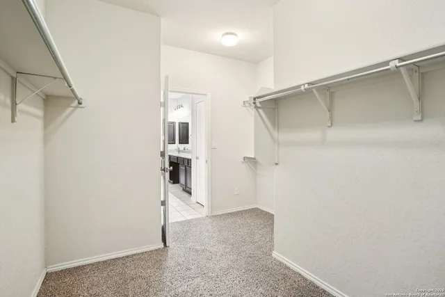 a view of closet area