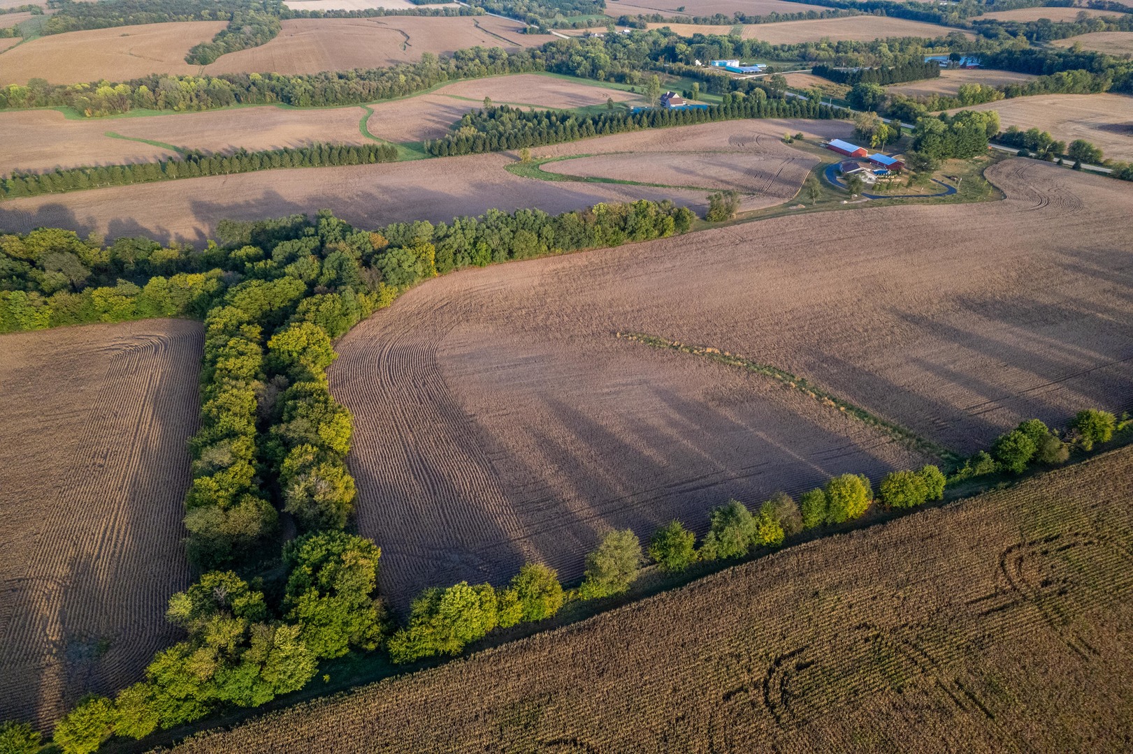 0 Telegraph Road Pecatonica, IL 61063 - Photo 35 of 55 an aerial view of a house with a garden and lake view