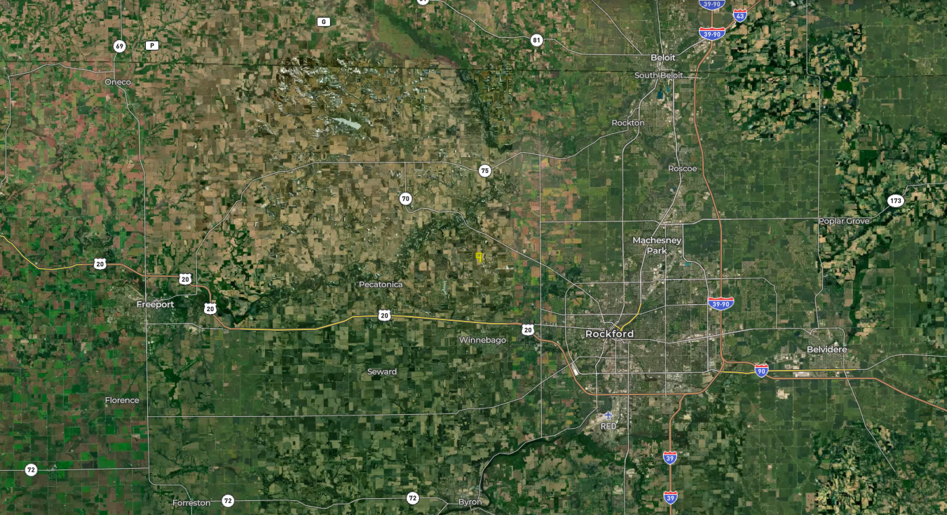 0 Telegraph Road Pecatonica, IL 61063 - Photo 55 of 55 a view of a green field with lots of bushes