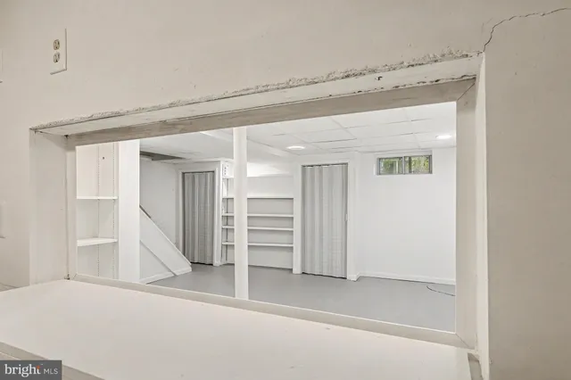 a view of a walk in closet