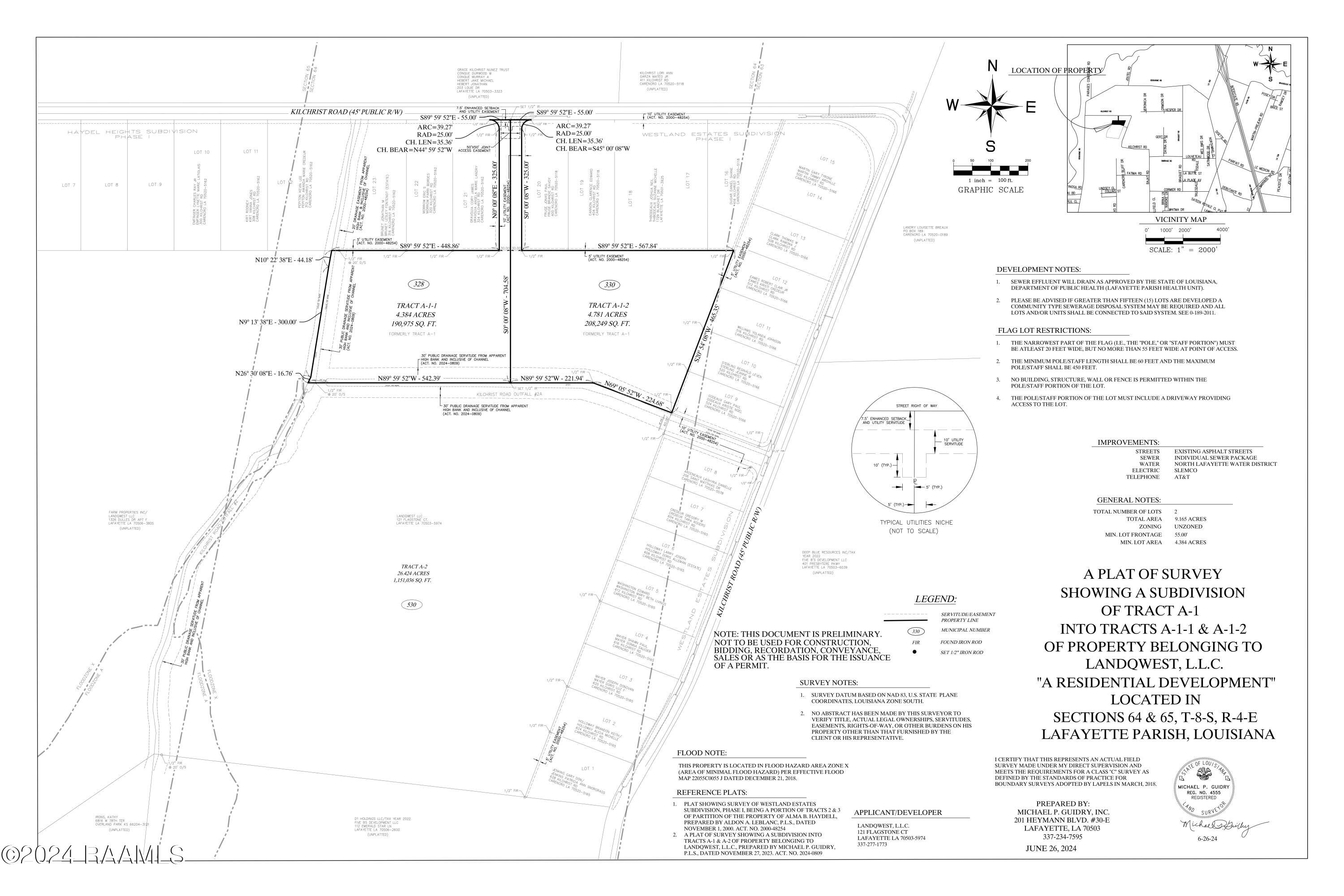 328 Kilchrist Road Carencro, LA 70520 - Photo 1 of 1 Plat