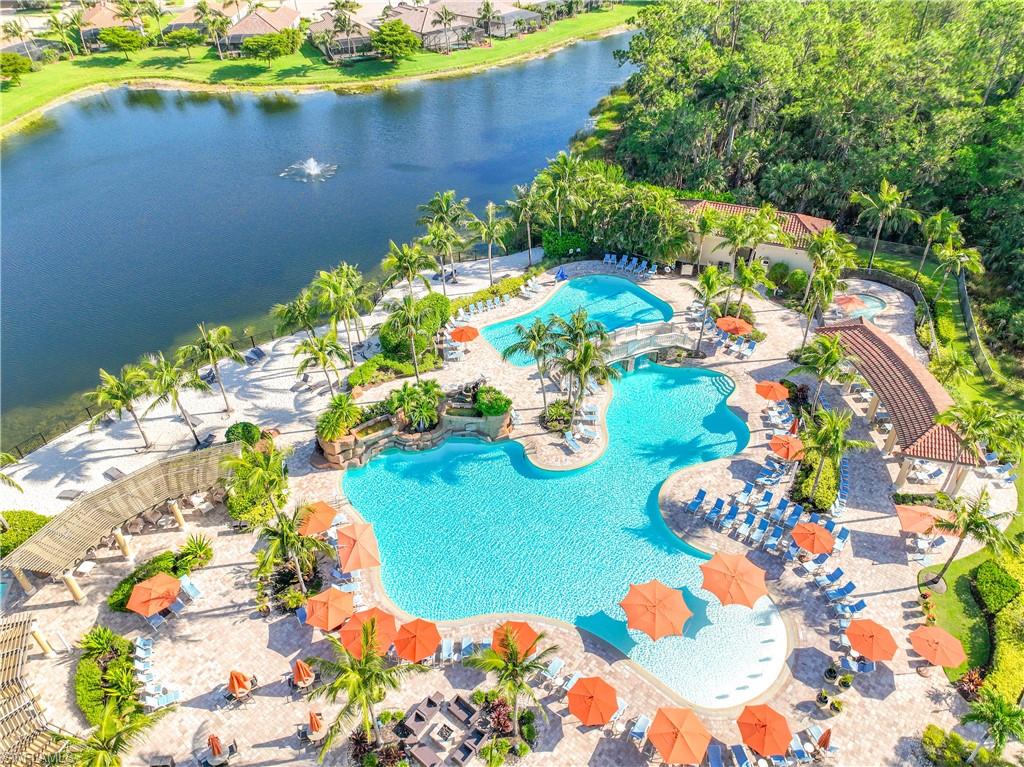 9254 Veneto Place Naples, FL 34113 - Photo 24 of 30 Aerial view featuring a water view