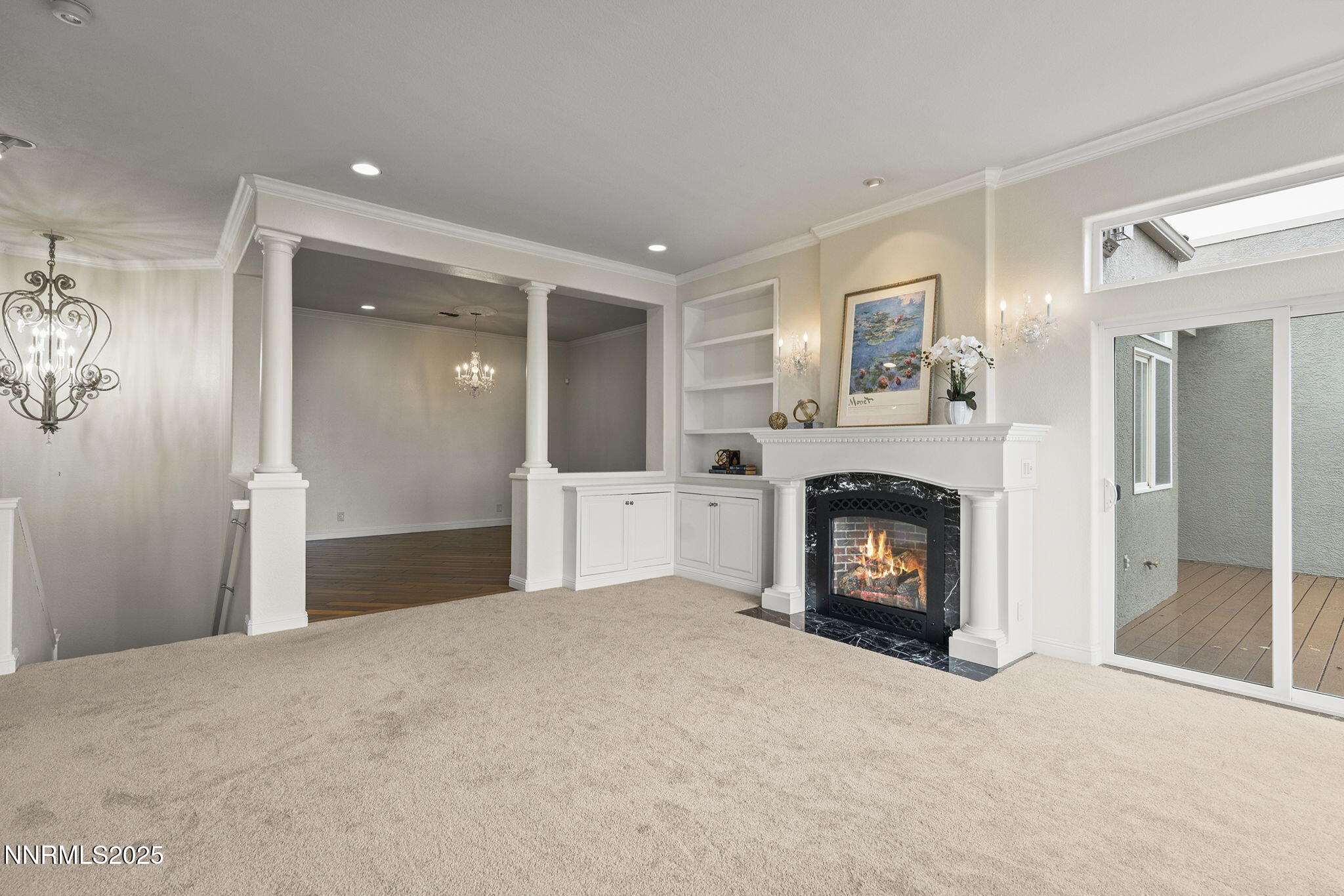 2636 Edgerock Road Reno, NV 89519 - Photo 12 of 54 a view of a livingroom with a fireplace