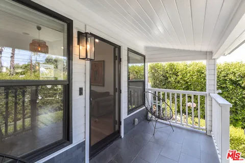 a view of an entryway with a glass door